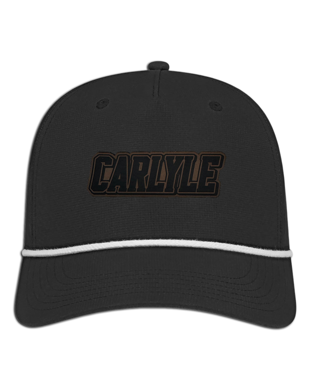 Carlyle Name Leather Patch Hat - Athletic Rope Cap
