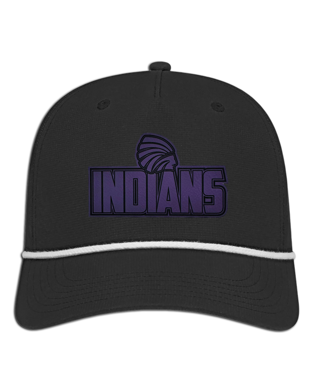 Carlyle Indians Leather Patch - Athletic Rope Cap