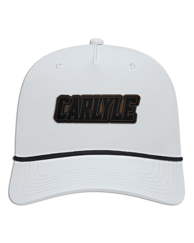 Carlyle Name Leather Patch Hat - Athletic Rope Cap