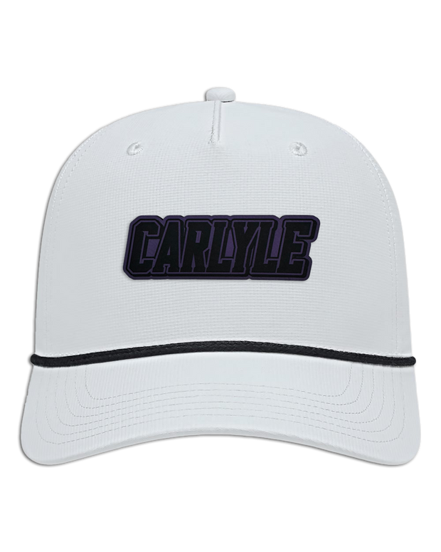 Carlyle Name Leather Patch Hat - Athletic Rope Cap