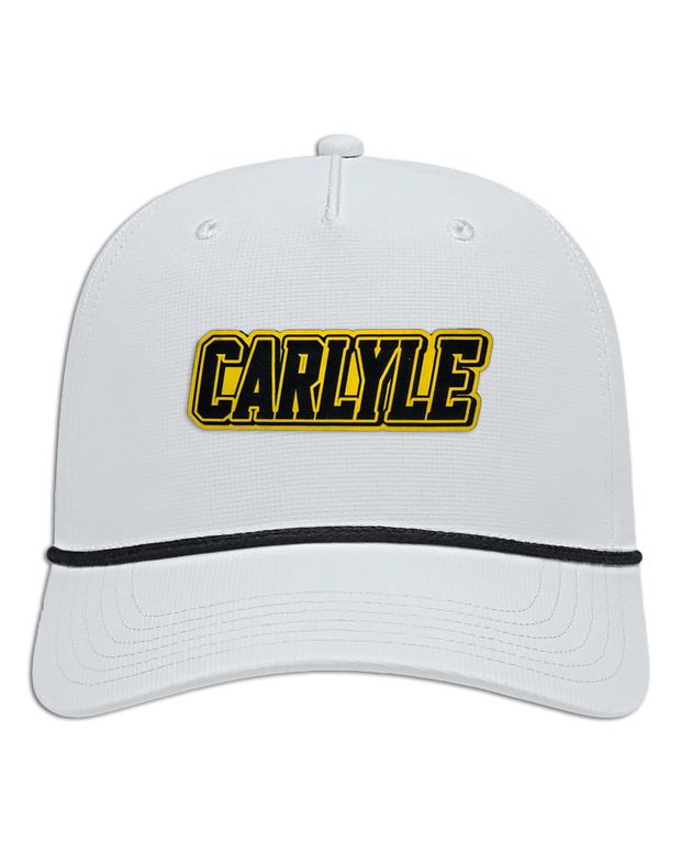 Carlyle Name Leather Patch Hat - Athletic Rope Cap