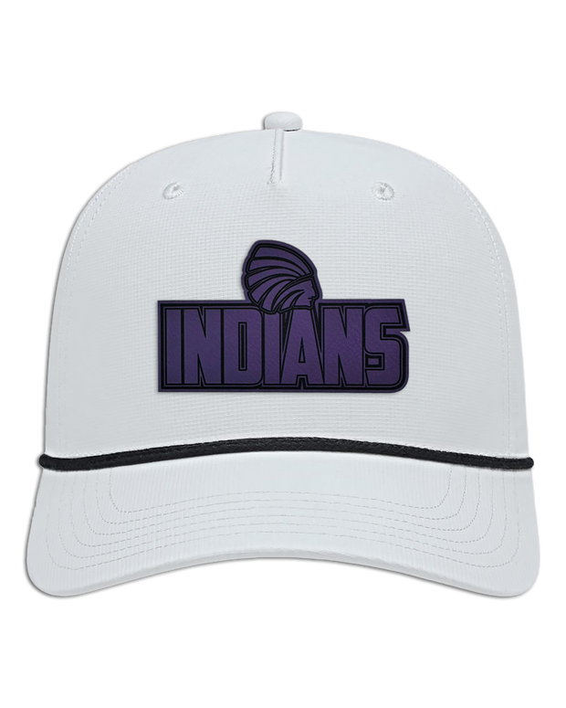 Carlyle Indians Leather Patch - Athletic Rope Cap