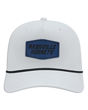 Nashville Hornets Leather Patch Badge Hat - Athletic Rope Cap