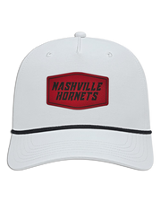 Nashville Hornets Leather Patch Badge Hat - Athletic Rope Cap