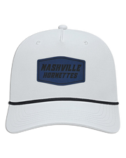 Nashville Hornets Leather Patch Badge Hat - Athletic Rope Cap