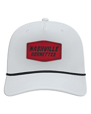Nashville Hornets Leather Patch Badge Hat - Athletic Rope Cap