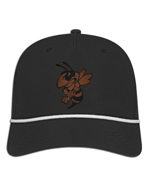 Hornet Leather Patch Hat - Athletic Rope Cap