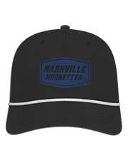 Nashville Hornets Leather Patch Badge Hat - Athletic Rope Cap