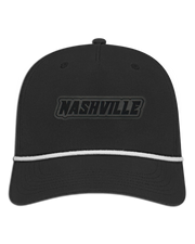 Nashville Name Leather Patch Hat - Athletic Rope Cap