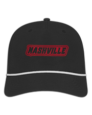 Nashville Name Leather Patch Hat - Athletic Rope Cap