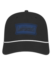 Okawville Rockets Leather Patch Badge Hat - Athletic Rope Cap