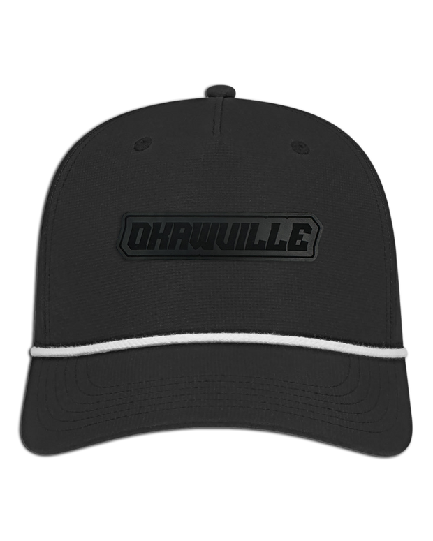 Okawville Name Leather Patch Hat - Athletic Rope Cap