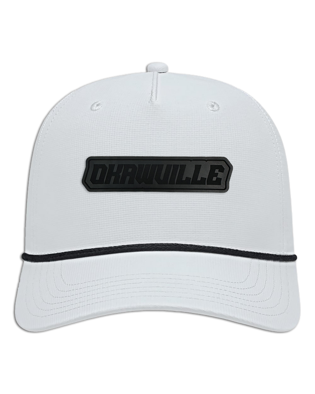 Okawville Name Leather Patch Hat - Athletic Rope Cap