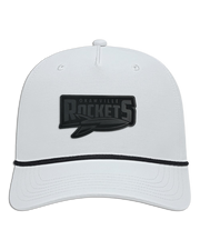 Rockets Leather Patch Hat - Athletic Rope Cap