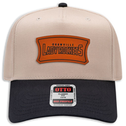 Okawville Rockets Leather Patch Badge Hat - Cavas 5 Panel Trucker