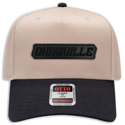 Okawville Leather Patch Hat - Canvas 5 Panel Trucker