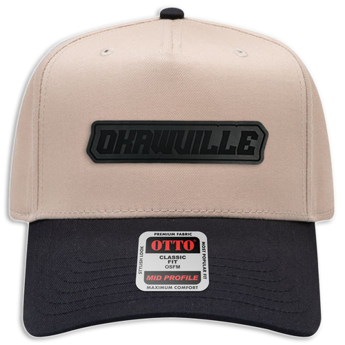Okawville Leather Patch Hat - Canvas 5 Panel Trucker