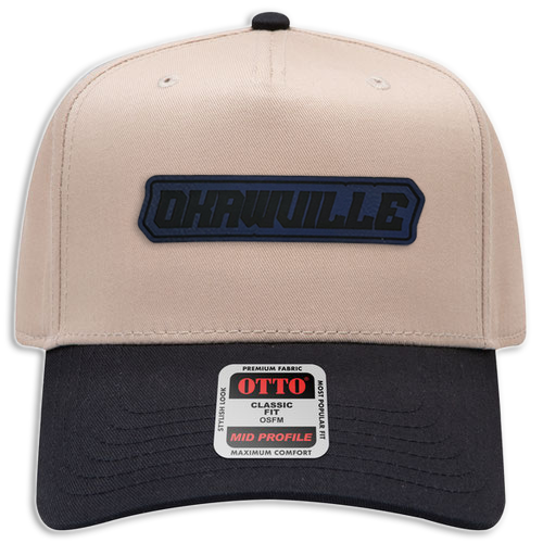 Okawville Leather Patch Hat - Canvas 5 Panel Trucker