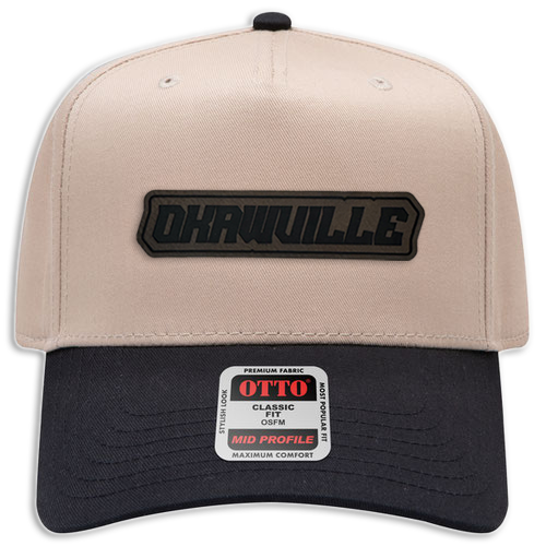 Okawville Leather Patch Hat - Canvas 5 Panel Trucker