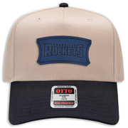 Okawville Rockets Leather Patch Badge Hat - Cavas 5 Panel Trucker