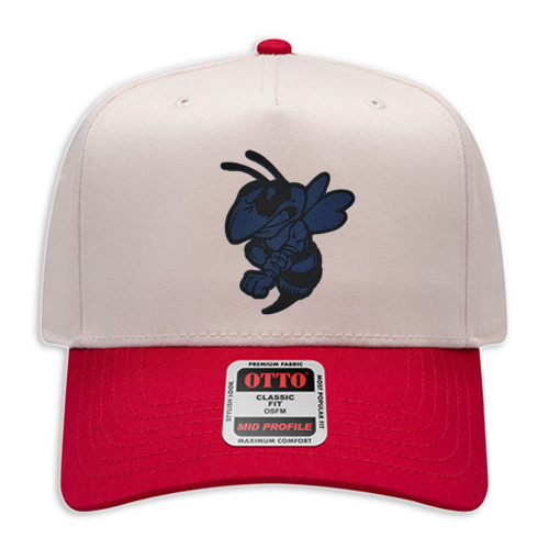 Hornet Leather Patch Hat - Canvas 5 Panel Trucker