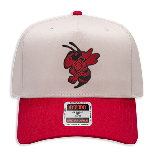 Hornet Leather Patch Hat - Canvas 5 Panel Trucker