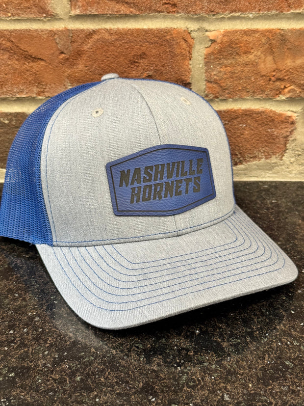 Nashville Hornets Leather Patch Badge Hat - Richardson