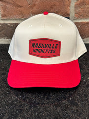 Nashville "N" Leather Patch Hat - Canvas 5 Panel Trucker