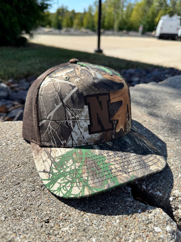 Nashville Hornets Leather Patch Badge Hat - Richardson Camo