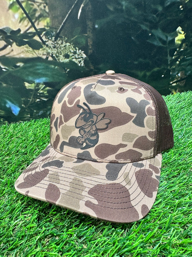 Hornet Leather Patch Hat - Richardson Camo