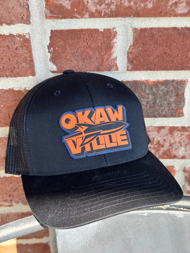 Okawville Rocket Multi Color Leather Patch Hat - Richardson