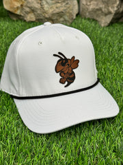 Hornet Leather Patch Hat - Athletic Rope Cap