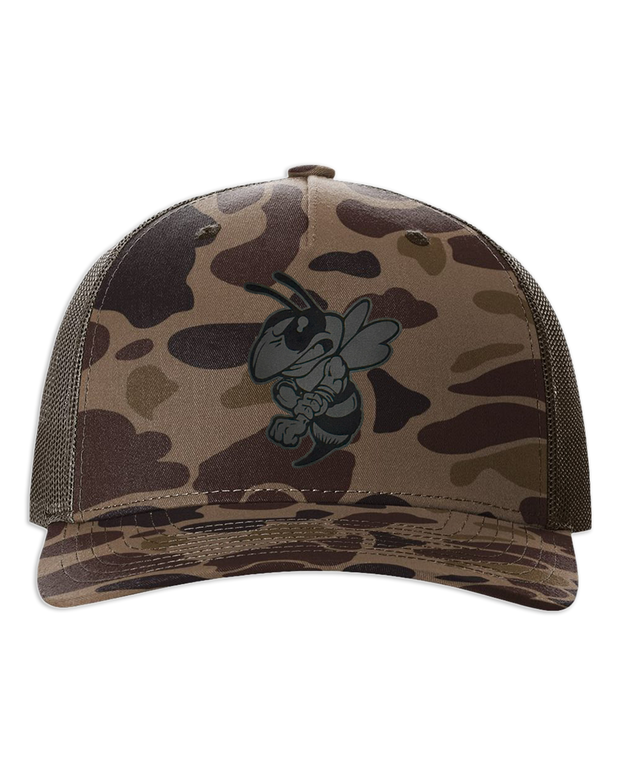 Hornet Leather Patch Hat - Richardson Camo