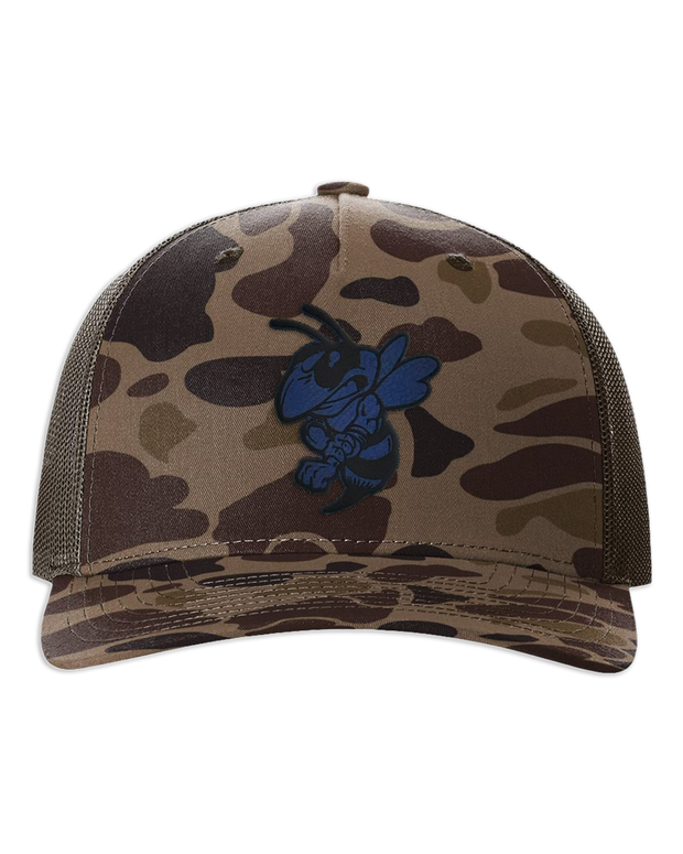Hornet Leather Patch Hat - Richardson Camo