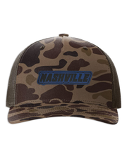 Nashville Name Leather Patch Hat - Richardson Camo
