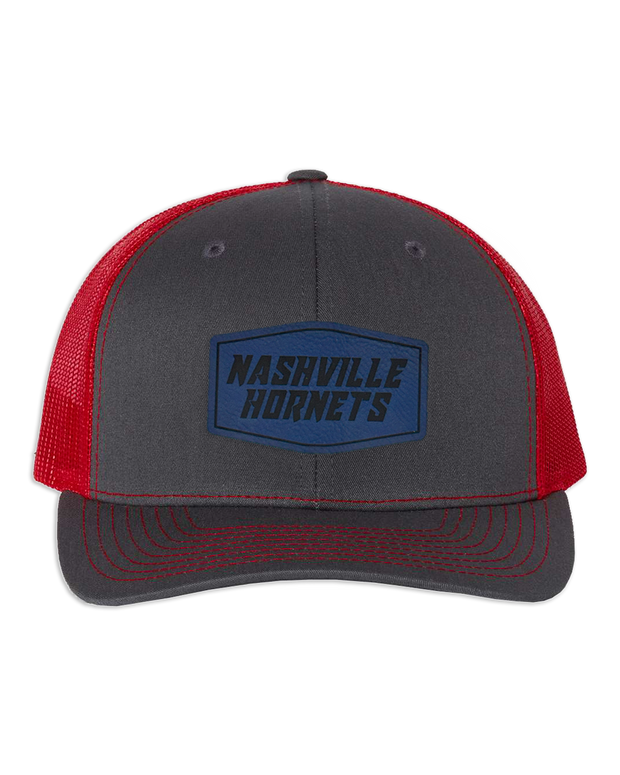 Nashville Hornets Leather Patch Badge Hat - Richardson