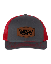 Nashville Hornets Leather Patch Badge Hat - Richardson