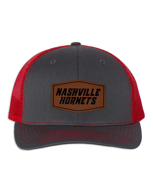 Nashville Hornets Leather Patch Badge Hat - Richardson