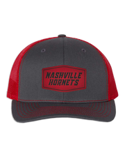 Nashville Hornets Leather Patch Badge Hat - Richardson