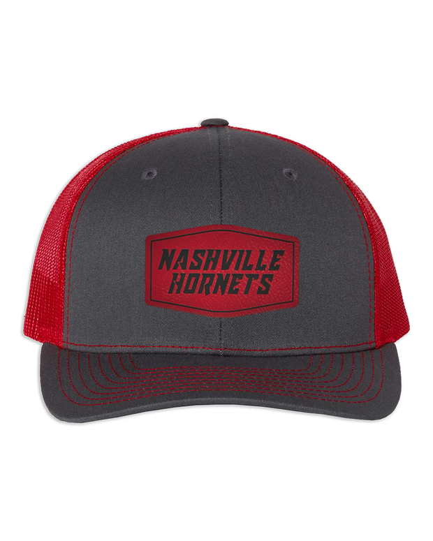 Nashville Hornets Leather Patch Badge Hat - Richardson