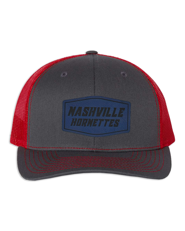 Nashville Hornets Leather Patch Badge Hat - Richardson