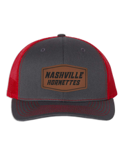 Nashville Hornets Leather Patch Badge Hat - Richardson