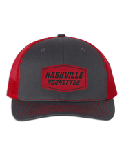 Nashville Hornets Leather Patch Badge Hat - Richardson