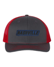 Nashville Name Leather Patch Hat - Richardson