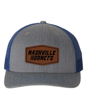 Nashville Hornets Leather Patch Badge Hat - Richardson