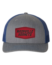 Nashville Hornets Leather Patch Badge Hat - Richardson