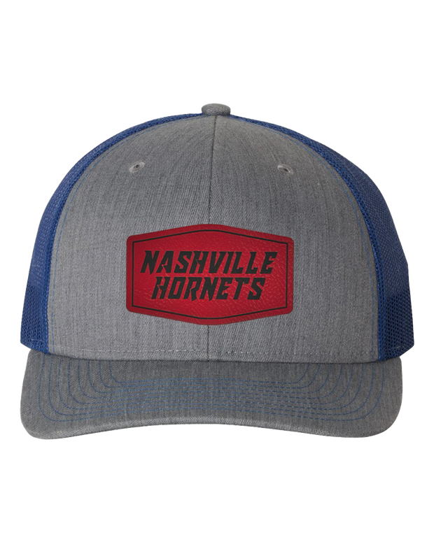 Nashville Hornets Leather Patch Badge Hat - Richardson