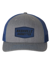 Nashville Hornets Leather Patch Badge Hat - Richardson