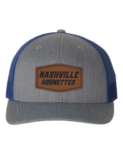 Nashville Hornets Leather Patch Badge Hat - Richardson
