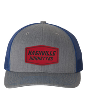 Nashville Hornets Leather Patch Badge Hat - Richardson